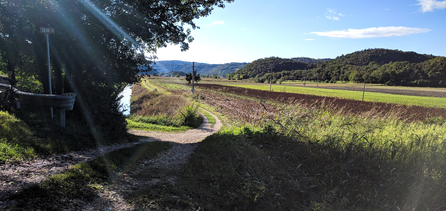 foto Strada delle Grancare, inizio sterrato